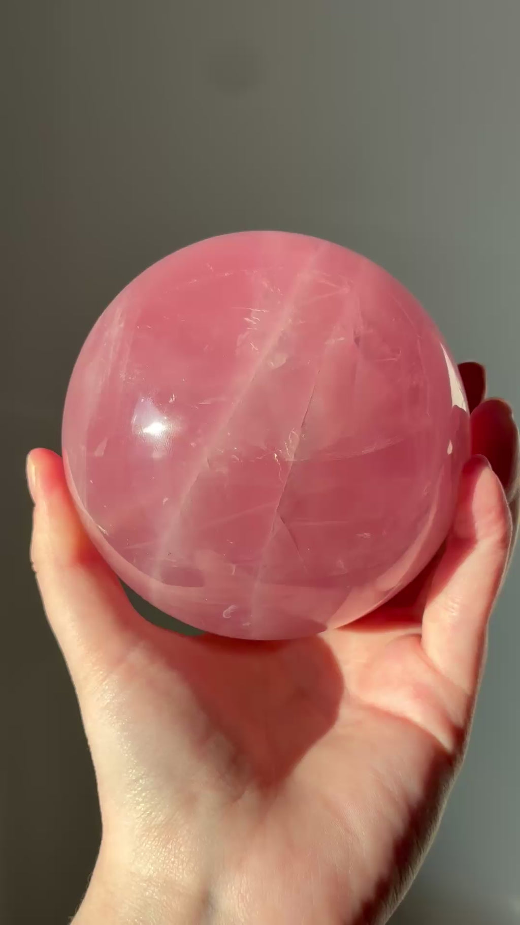 Asterismi ruusukvartsi kuula